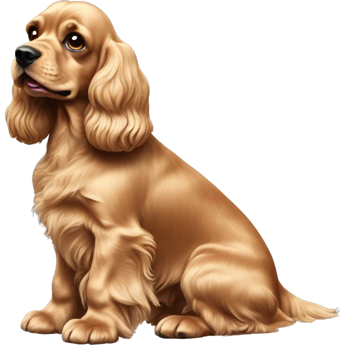 champagne cocker spaniel  emoji