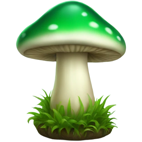 green mushroom emoji