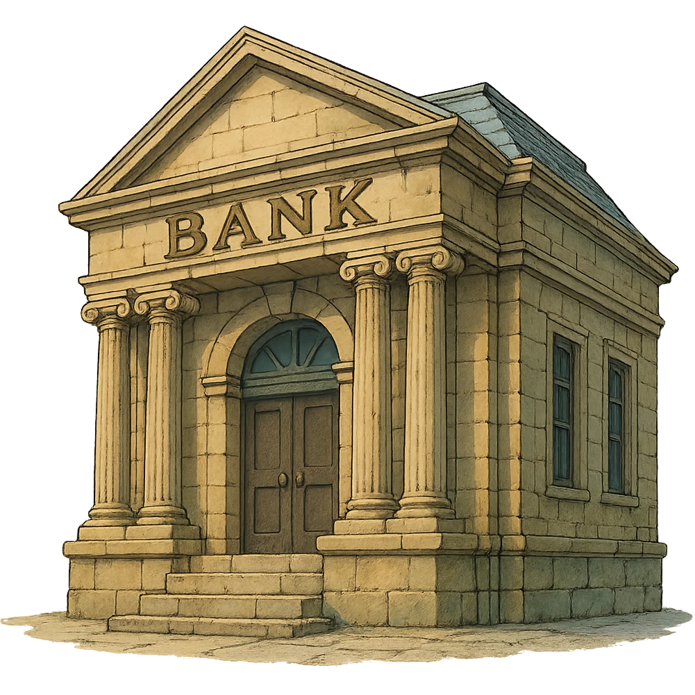 big bank to store money emoji