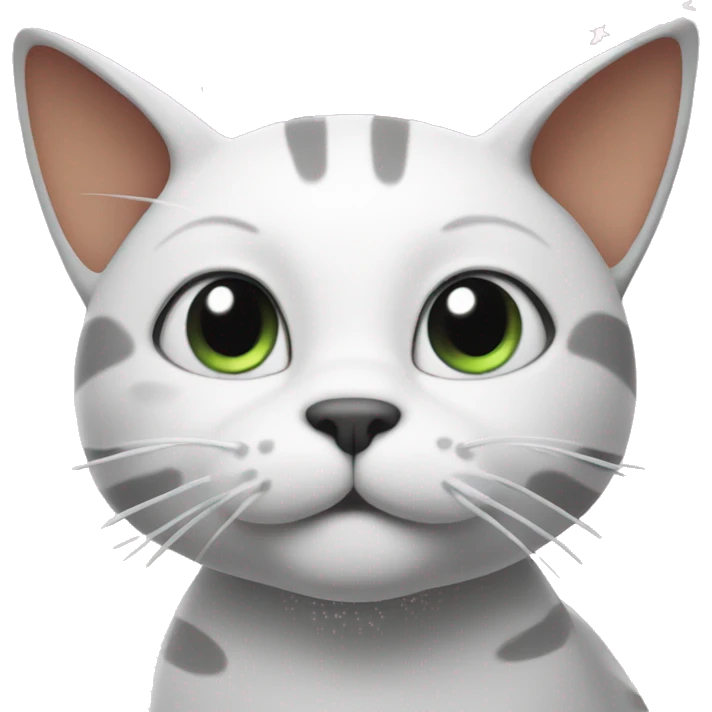 Goofy cat with stars around his head emoji