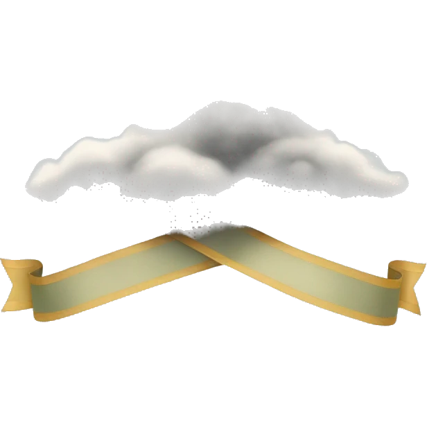 A fog with  ribbon emoji
