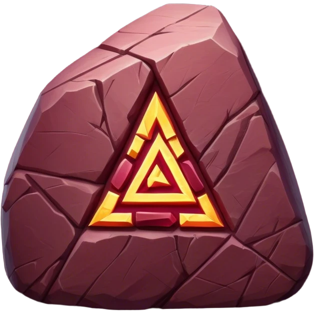 light up runes carved into rock Burgundy emoji