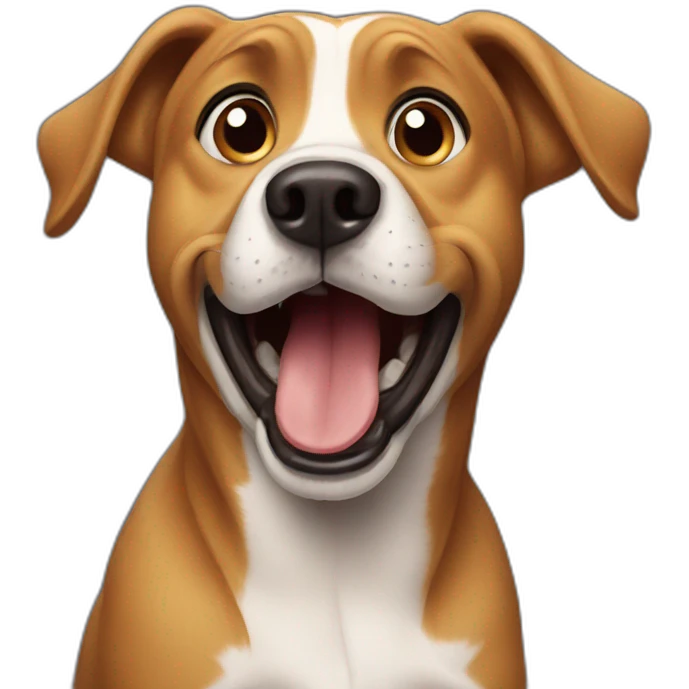 surprised dog emoji