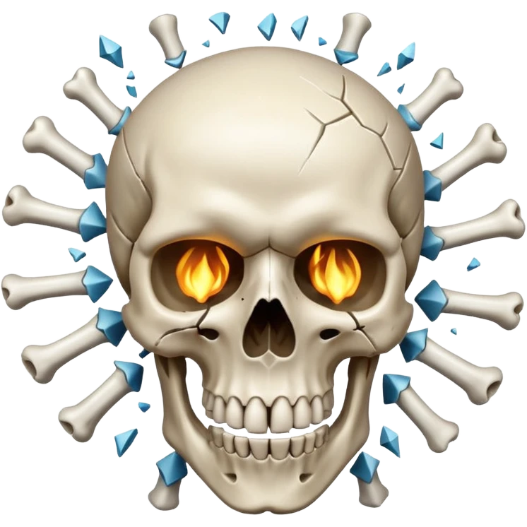 Un crâne qui explose emoji