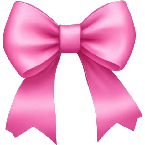 Pink bows emoji