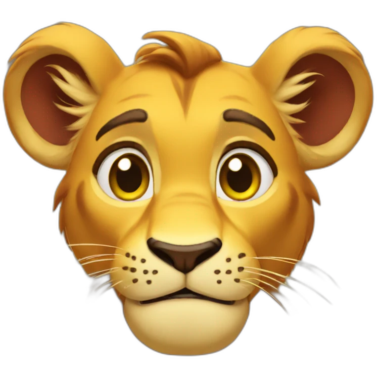 simba silly emoji