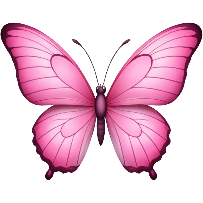 Pink butterfly  flying emoji