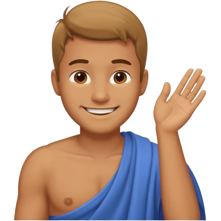 Emoji of a guy dusting off his shoulder with his hand emoji