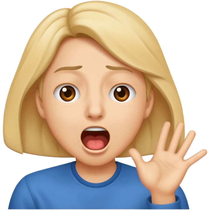 twisting eyes while yawing  emoji