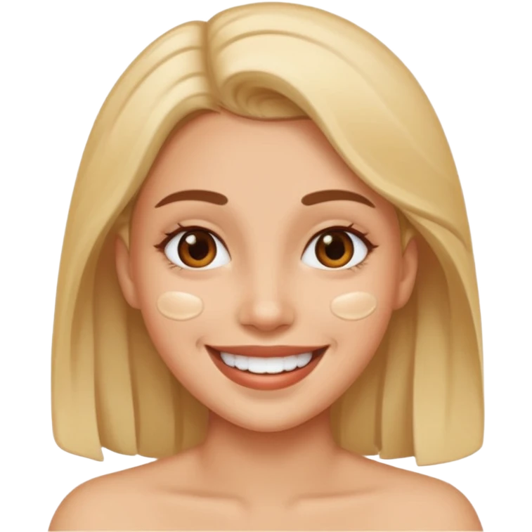 yüzünde cum olan kadın emoji