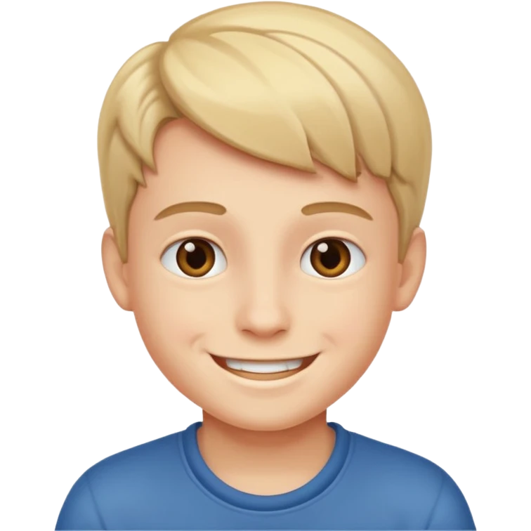 boy smiling in real life emoji