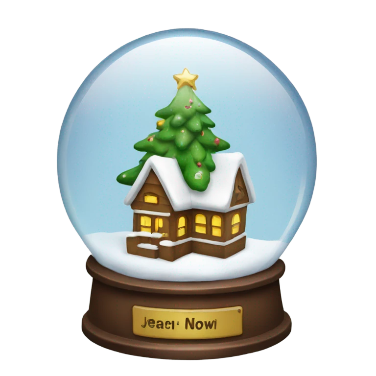 Christmas snowglobe emoji