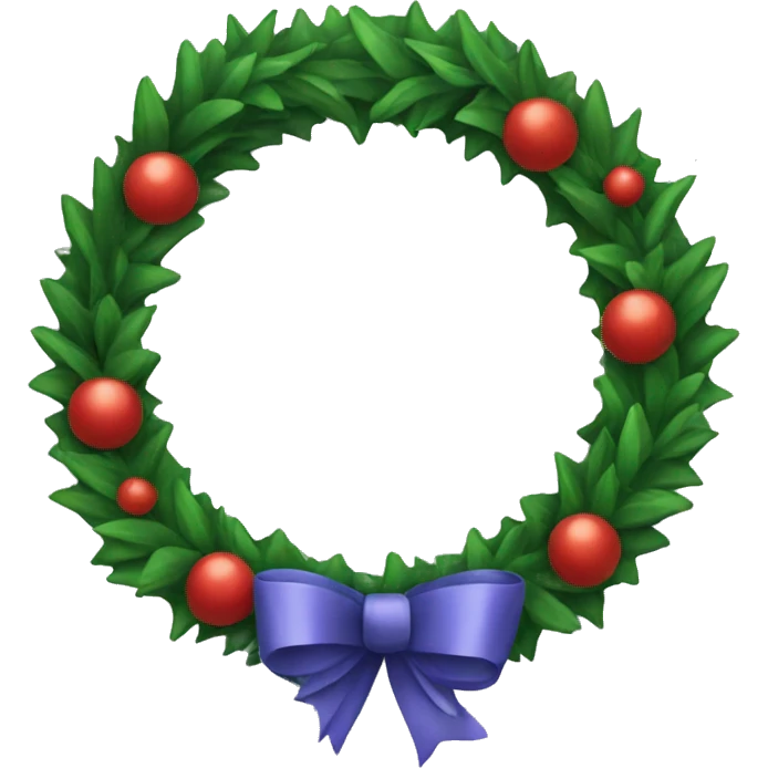Christmas wreath  emoji