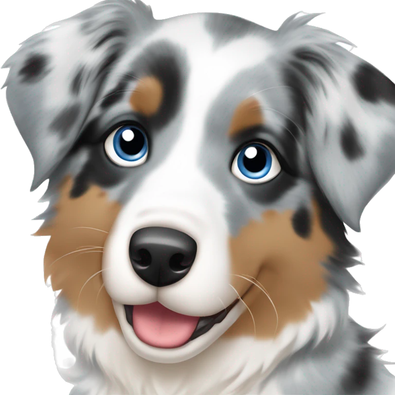 Australian shepherd blue Merle puppy emoji
