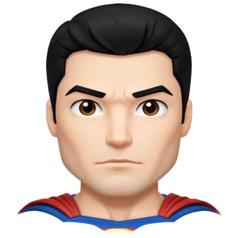 black haired superman emoji