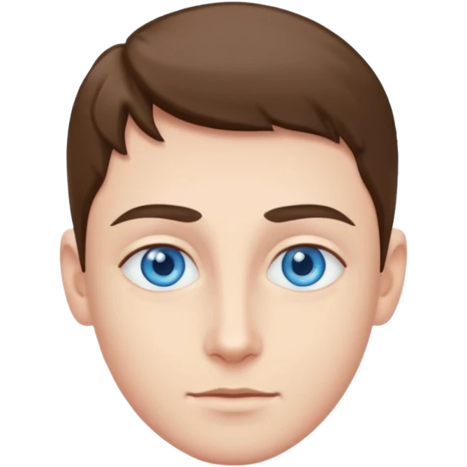 blue eyes no face emoji