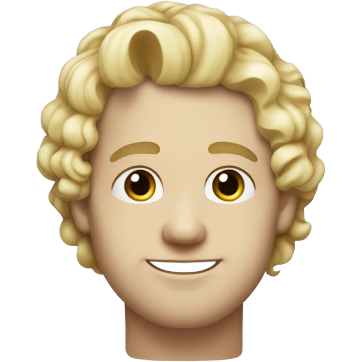 3/4 profile light curl blonde 30yo man blue eyed pale skin emoji