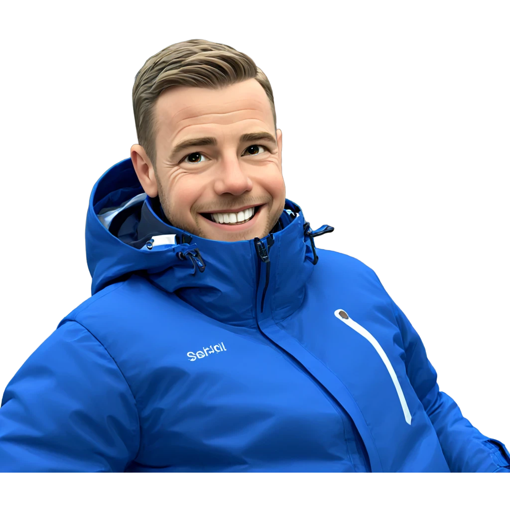 smiling boy in blue jacket emoji