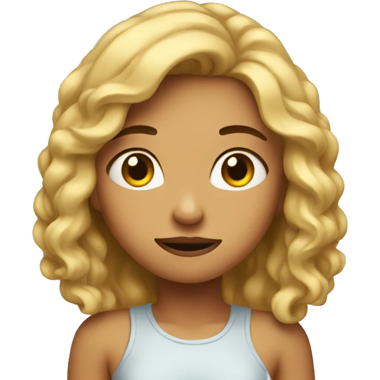 girl acting like she dont know emoji
