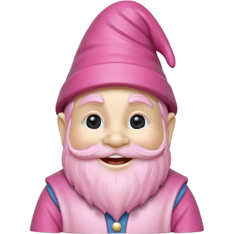 garden ornamental gnome pink emoji