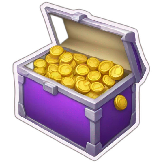 Pokemon Game LootCase Purple Color Legendary Epic Rich Treasure emoji