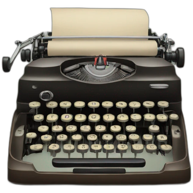 old vintage typewriter emoji