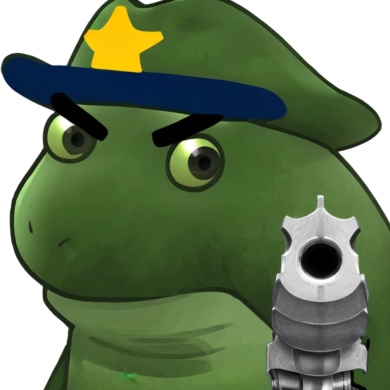 A beer shooting a gun emoji