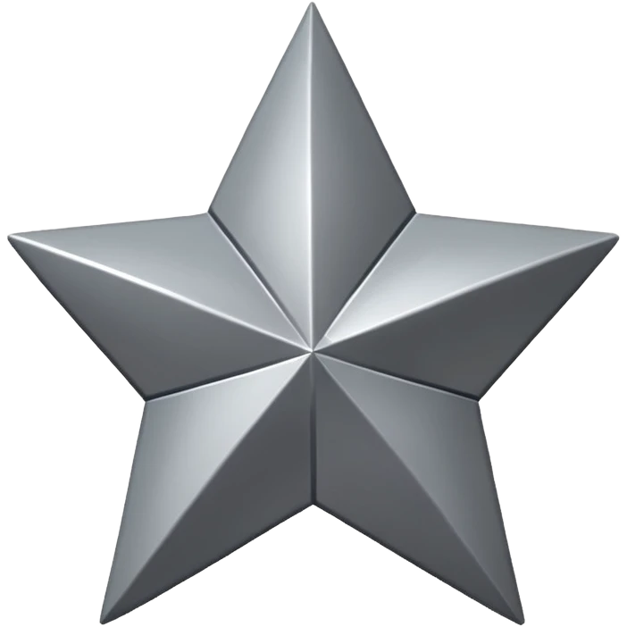 Grey star emoji