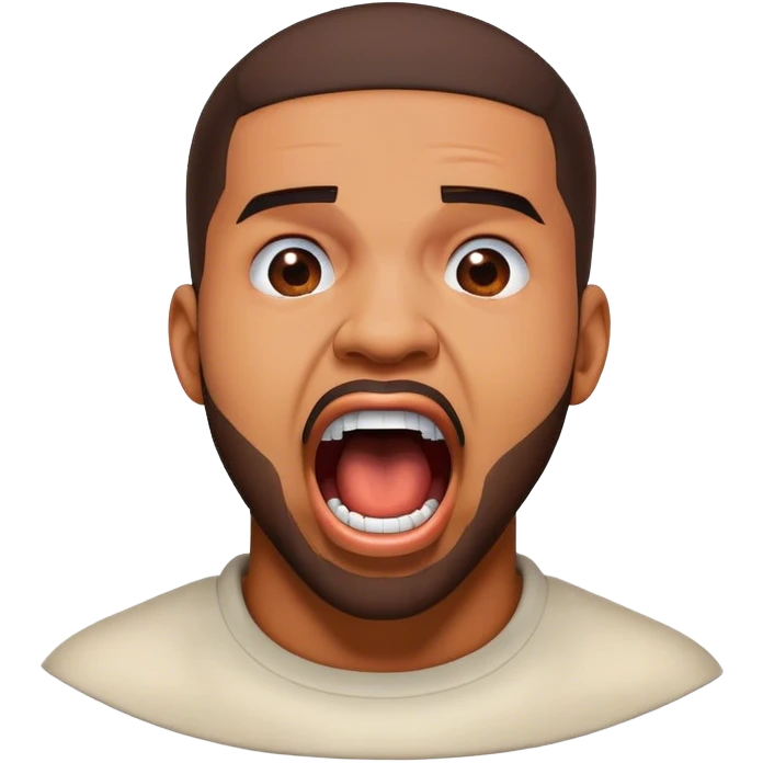 Drake screaming emoji