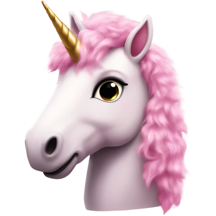 Photo of beautiful Pink fluffy unicorn  emoji