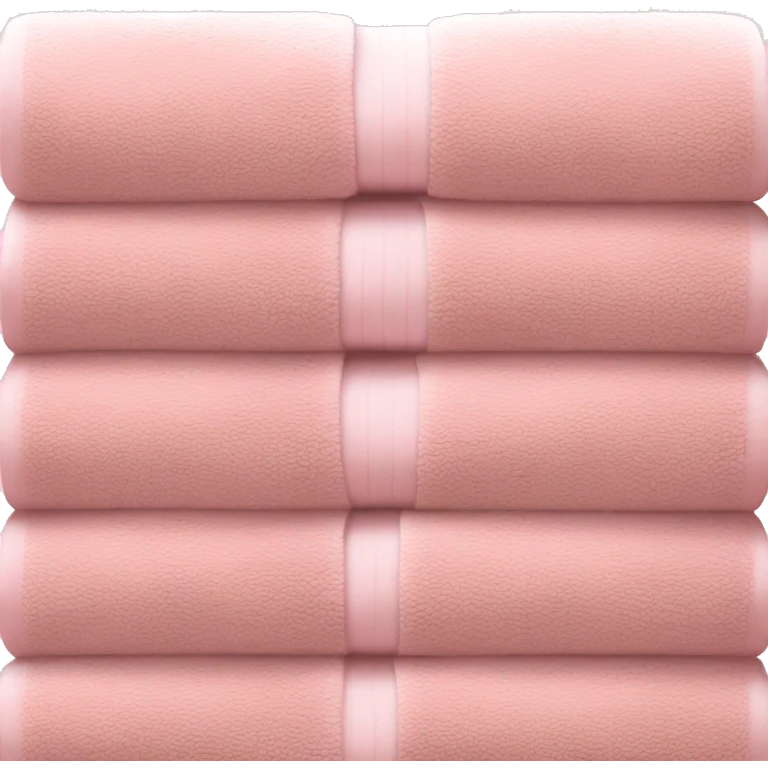 Light pink stacked towels emoji