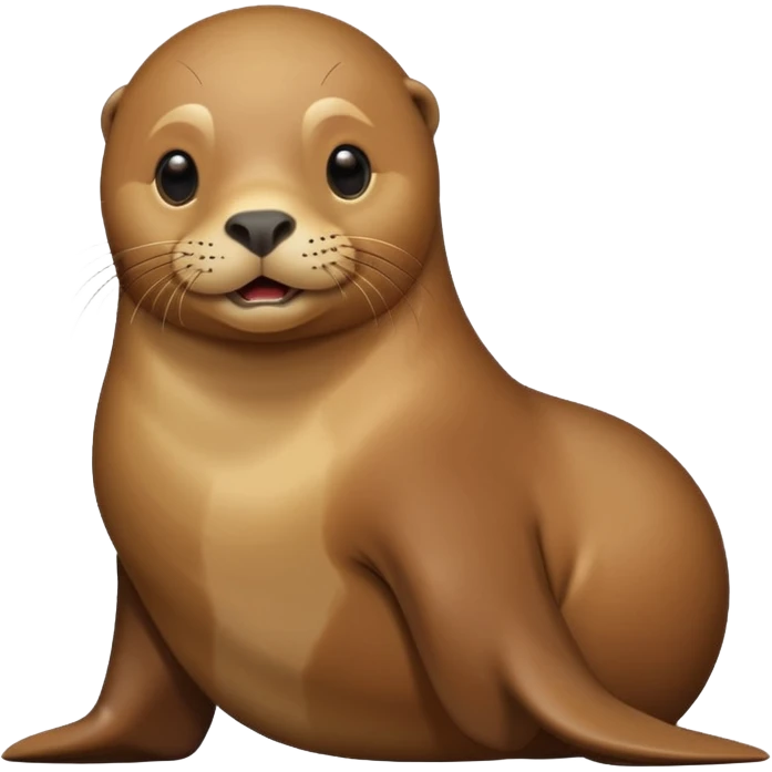 a sea lion hugging emoji