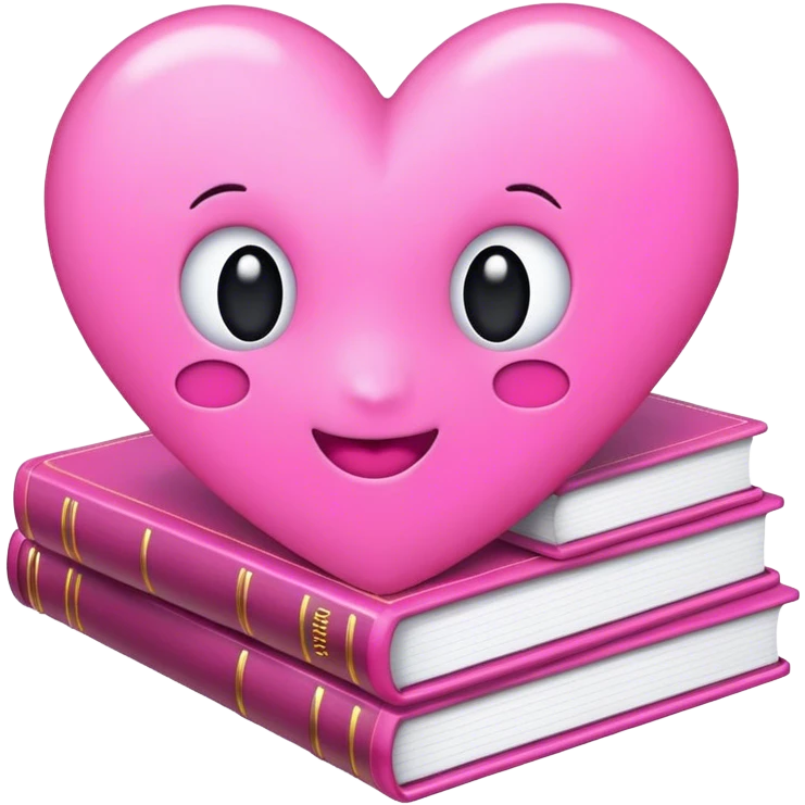 pink books emoji