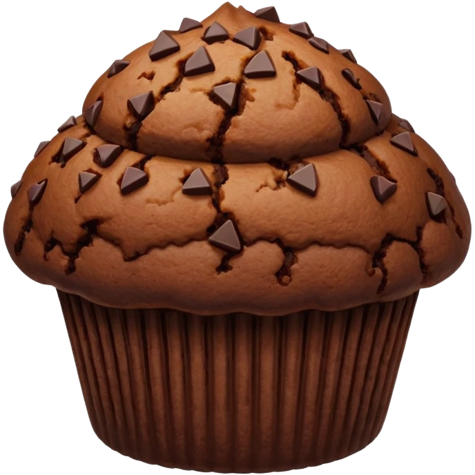 Chocolate muffin emoji