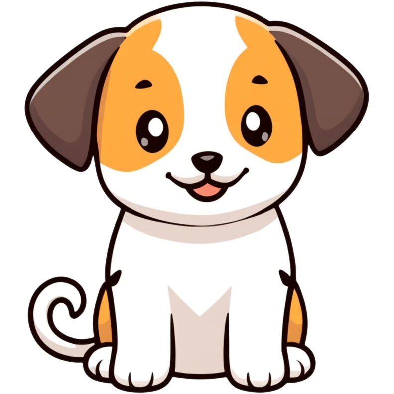 small cute puppy emoji