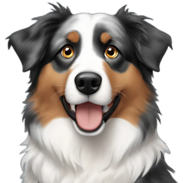 australian shepherd one blue eye emoji
