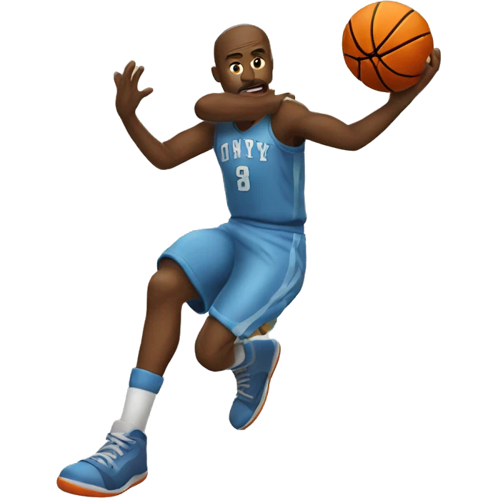 Shooting a basketball  emoji