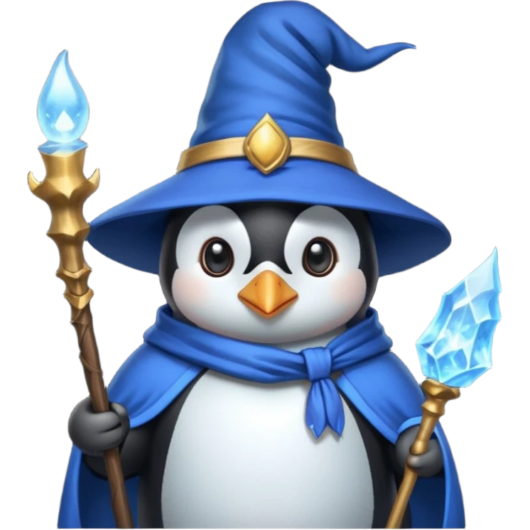 Penguin Wizard emoji