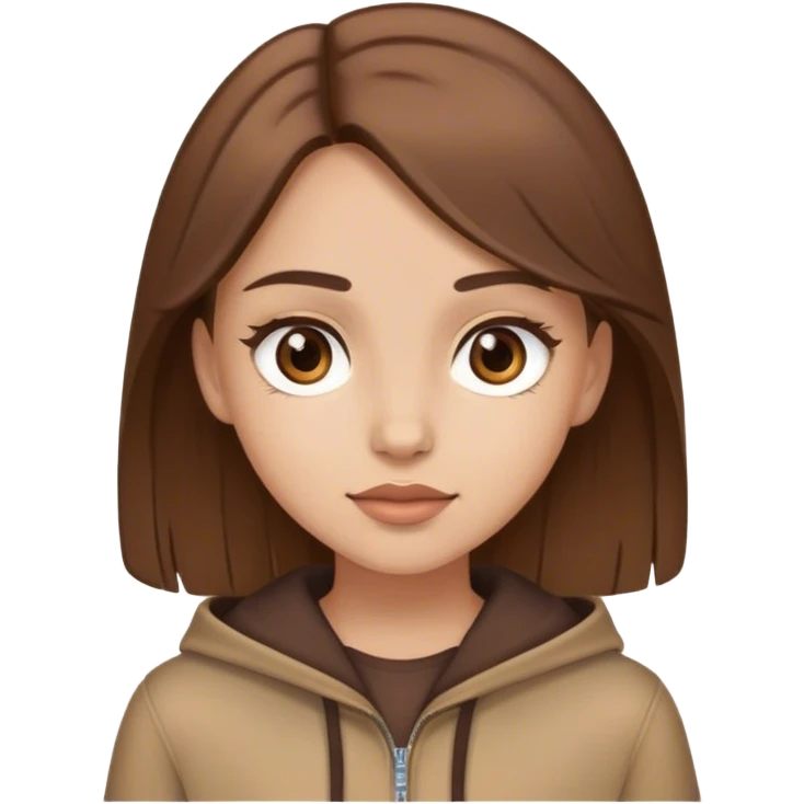 تم هایدختر با تم قهوه آیی قهوه ای دختر emoji