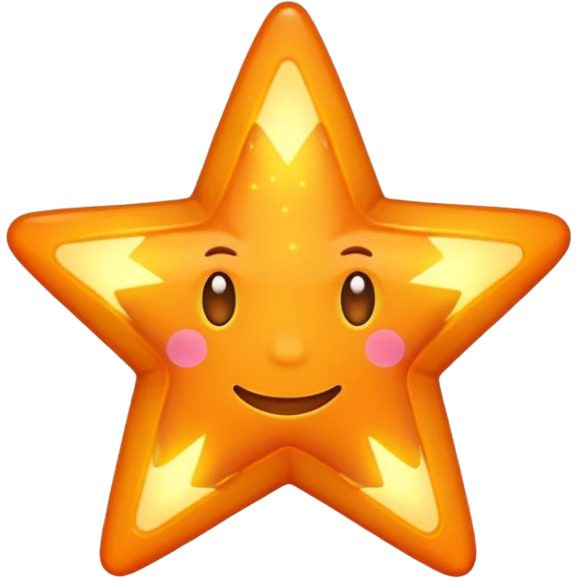 Orange star emoji