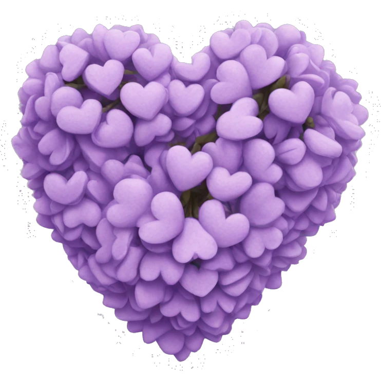 Lilac heart emoji