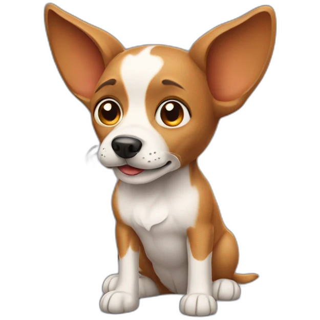 dog with big standing ears emoji
