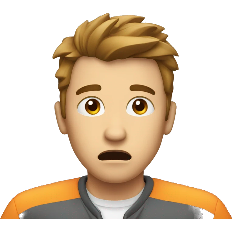 break with shock emoji