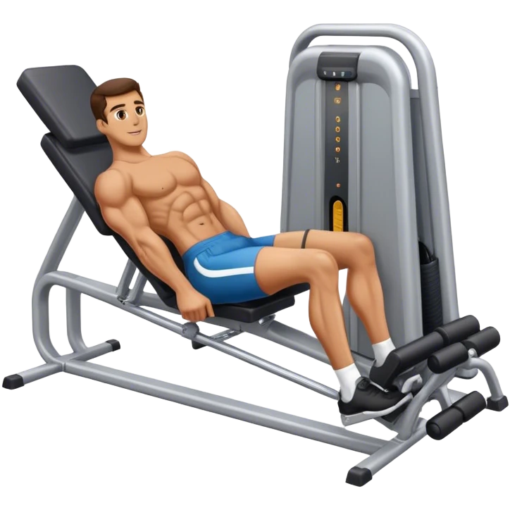 guy leg-extension quadriceps machine emoji