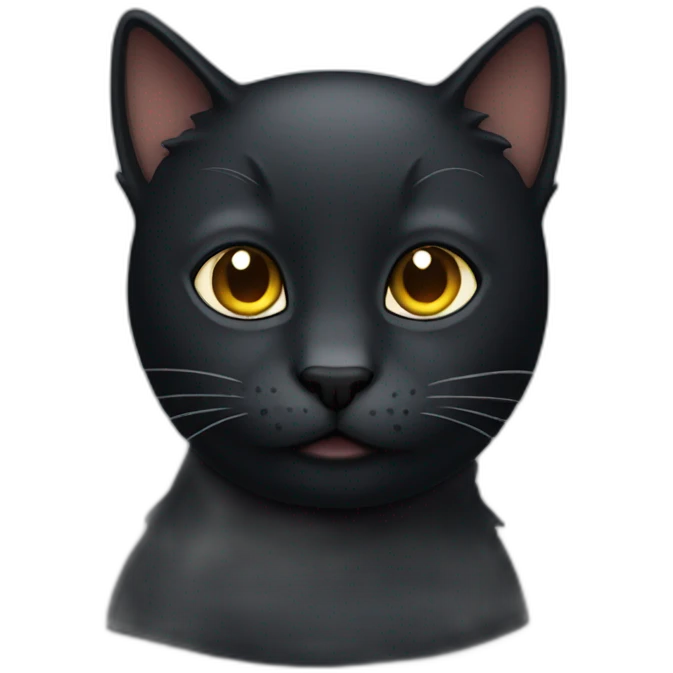 dark-cat emoji