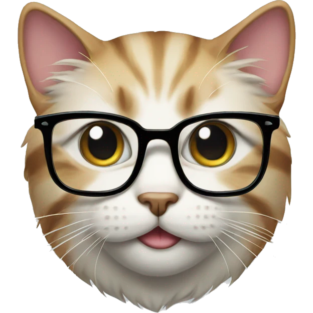 cat with glasse emoji