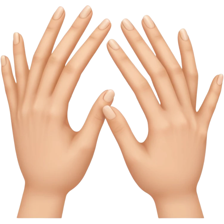 two hands making an M emoji