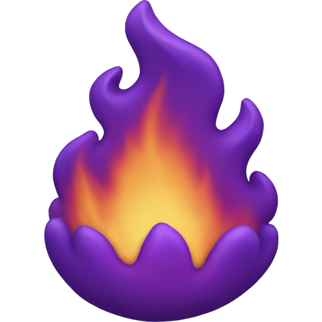 purple fire emoji