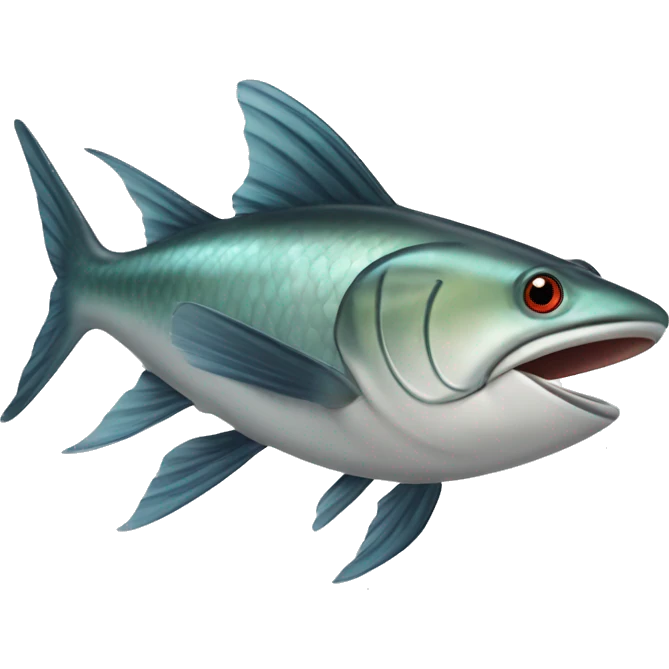 The Exocoetidae flying fish/ flying cod emoji