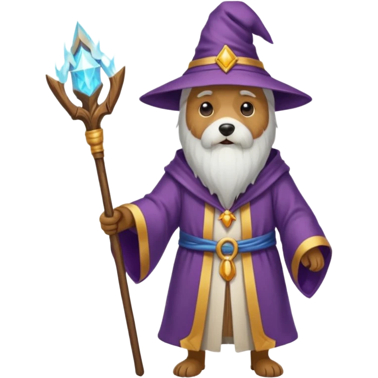 Dog wizard emoji